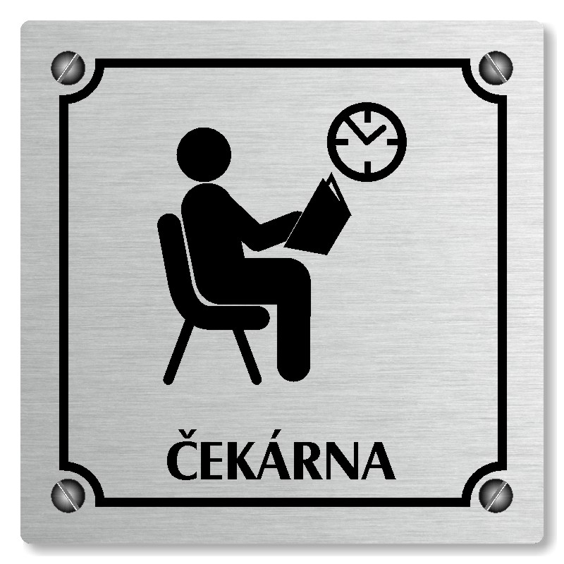 Čekárna, 148x148mm, stříbrná, Kansas